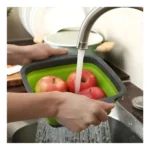 Escorredor De Alimentos Legumes Macarrão Retrátil Silicone