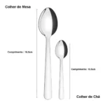 Faqueiro Tramontina Búzios cem Aço Inox com Detalhe 24 Peças