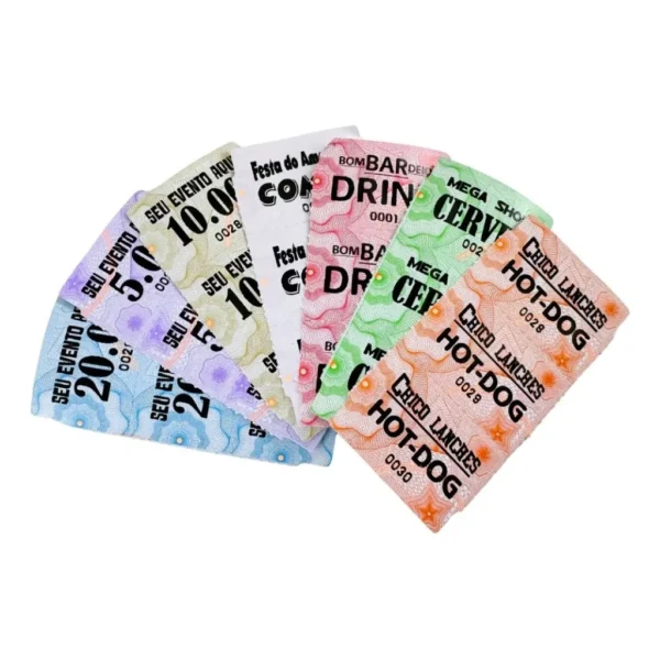Fichas De Bar, Tickets, Personalizado, Vale-valor - 2.000un
