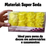 Forminhas De Doces Flor De Seda Casamento Aniversário 40 Un Cor Amarelo