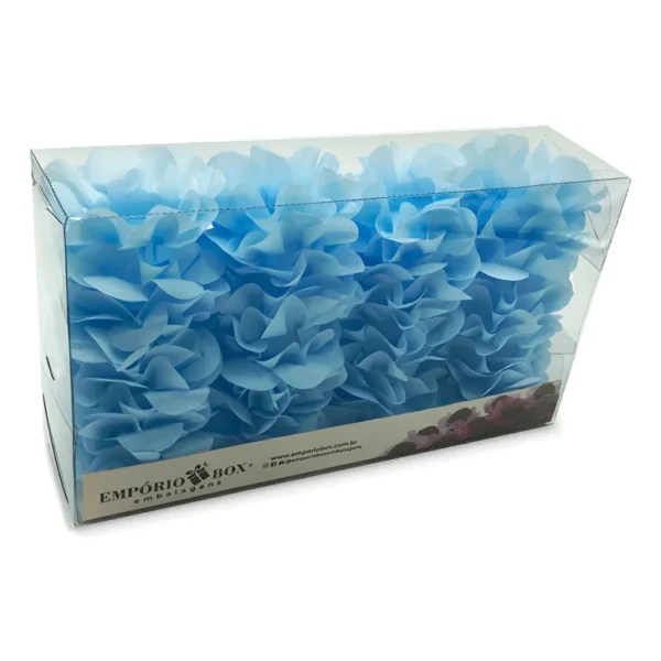 Forminhas De Doces Flor De Seda Casamento Aniversário 40 Un Cor Azul Bebê