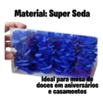 Forminhas De Doces Flor De Seda Casamento Aniversário 40 Un Cor Azul Escuro Royal
