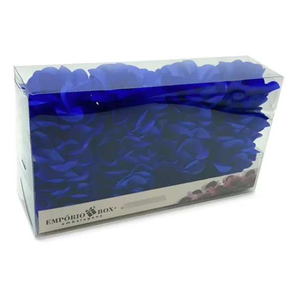 Forminhas De Doces Flor De Seda Casamento Aniversário 40 Un Cor Azul Escuro Royal