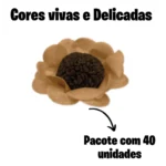 Forminhas De Doces Flor De Seda Casamento Aniversário 40 Un Cor Kraft