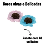 Forminhas De Doces Flor De Seda Casamento Aniversário 40 Un Cor Revelação