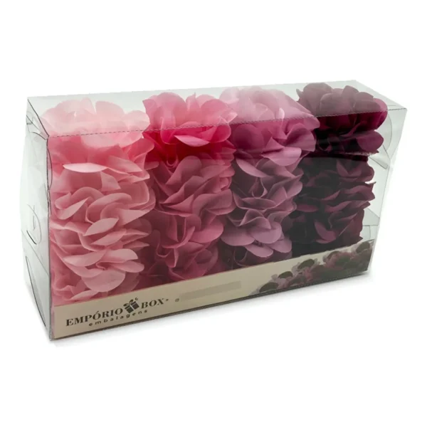 Forminhas De Doces Flor De Seda Casamento Aniversário 40 Un Cor Rosa/marsala