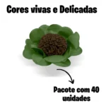 Forminhas De Doces Flor De Seda Casamento Aniversário 40 Un Cor Verde Pistache