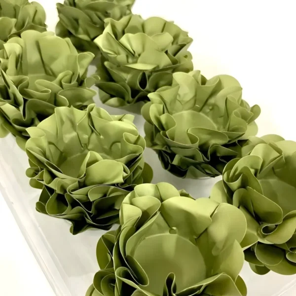 Ultrafest 40 Forminha De Doces Para Casamento Festa Decoração Luxo Cor Verde Oliva 7 cm