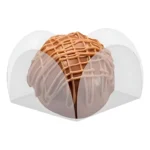 100 Forminhas Doces 4 Pétalas Acetato Transparente Casamento