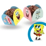50 Forminhas Para Doces Bob Esponja Decoração Festa