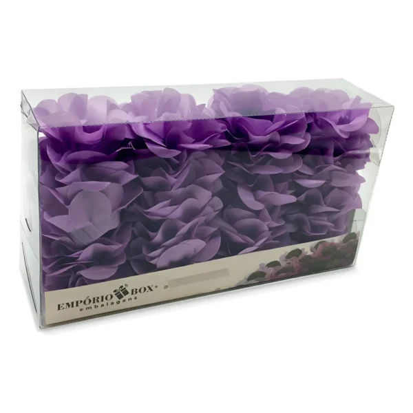 Forminhas De Doces Flor De Seda Casamento Aniversário 40 Un Cor Lilás