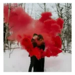 Fumaça Colorida Bastão 20mm Várias Cores Fotografia Futebol Cor Vermelha