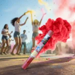 Fumaça Colorida Bastão 20mm Várias Cores Fotografia Futebol Cor Vermelha