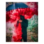 Fumaça Colorida Bastão 20mm Várias Cores Fotografia Futebol Cor Vermelha