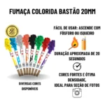 Fumaça Colorida Bastão Amarela 50g - Chá Revelação