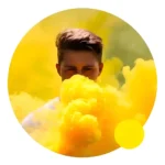 Fumaça Colorida Bastão Amarela 50g - Chá Revelação