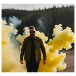 Fumaça Colorida Bastão Amarela 50g - Chá Revelação