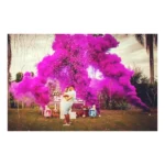 Fumaça Colorida Chá Revelação Lata Azul Rosa Menino Menina