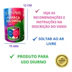 Fumaça Colorida Chá Revelação Lata Azul Rosa Menino Menina