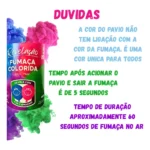 Fumaça Colorida Chá Revelação Lata Azul Rosa Menino Menina