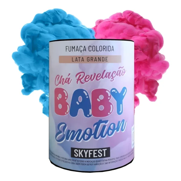 Fumaça Colorida Lata Grande Chá Revelação Várias Cores