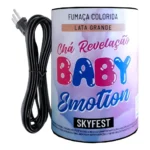 Fumaça Colorida Lata Grande Revelação Acionamento Eletrico