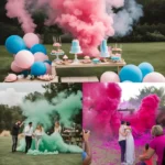 Fumaça Colorida Lata Grande Revelação Acionamento Eletrico