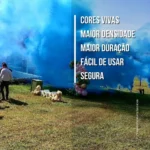 Fumaça Colorida Chá Revelação Lata Azul Rosa Menino Menina