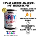 Fumaça Colorida Chá Revelação Lata Azul Rosa Menino Menina