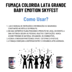 Fumaça Colorida Chá Revelação Lata Azul Rosa Menino Menina