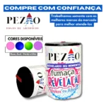 Fumaça Revelação Super Fogos Lata 75mm Chao Azul / Rosa