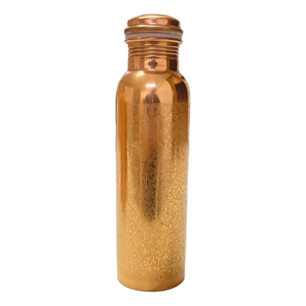 Garrafa De Água Cobre Puro Ayurveda 900ml Vários Modelos