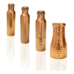 Garrafa De Água Cobre Puro Ayurveda 900ml Vários Modelos