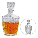 Garrafa Whisky Vidro Transparente Cristal Licoreira Bebida