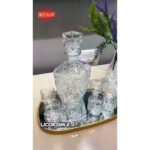 Garrafa Whisky Vidro Transparente Cristal Licoreira Bebida