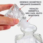 Garrafa Whisky Vidro Transparente Cristal Licoreira Bebida