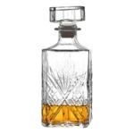 Garrafa Whisky Licoreira Lyor Dublin Vidro Cristal 900ml Cor Branco