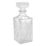 Garrafa Whisky Licoreira Lyor Dublin Vidro Cristal 900ml Cor Branco