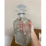 Garrafa Whisky Licoreira Lyor Dublin Vidro Cristal 900ml Cor Branco