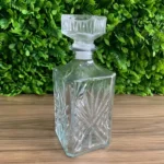 Garrafa Whisky Licoreira Lyor Dublin Vidro Cristal 900ml Cor Branco