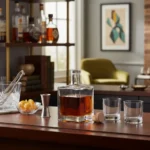 Garrafa De Vidro Cube 500ml Luxo Cachaça Whisky Azeite Licor