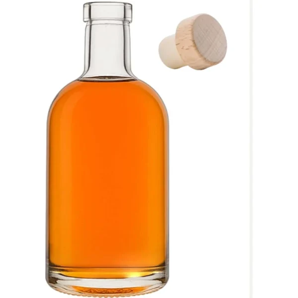 Garrafa Vidro 750ml Luxo Whisky Bar Decoração Licor Drink