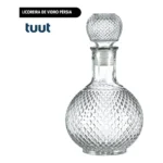 Garrafa Licoreira/whisky De Vidro Pérsia 1 Litro - Vitrizi