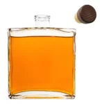 Garrafa Vidro Quadrada 700ml Whisky Licor Bebida Agarve
