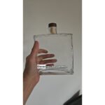 Garrafa Vidro Quadrada 700ml Whisky Licor Bebida Agarve
