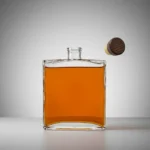 Garrafa Vidro Quadrada 700ml Whisky Licor Bebida Agarve