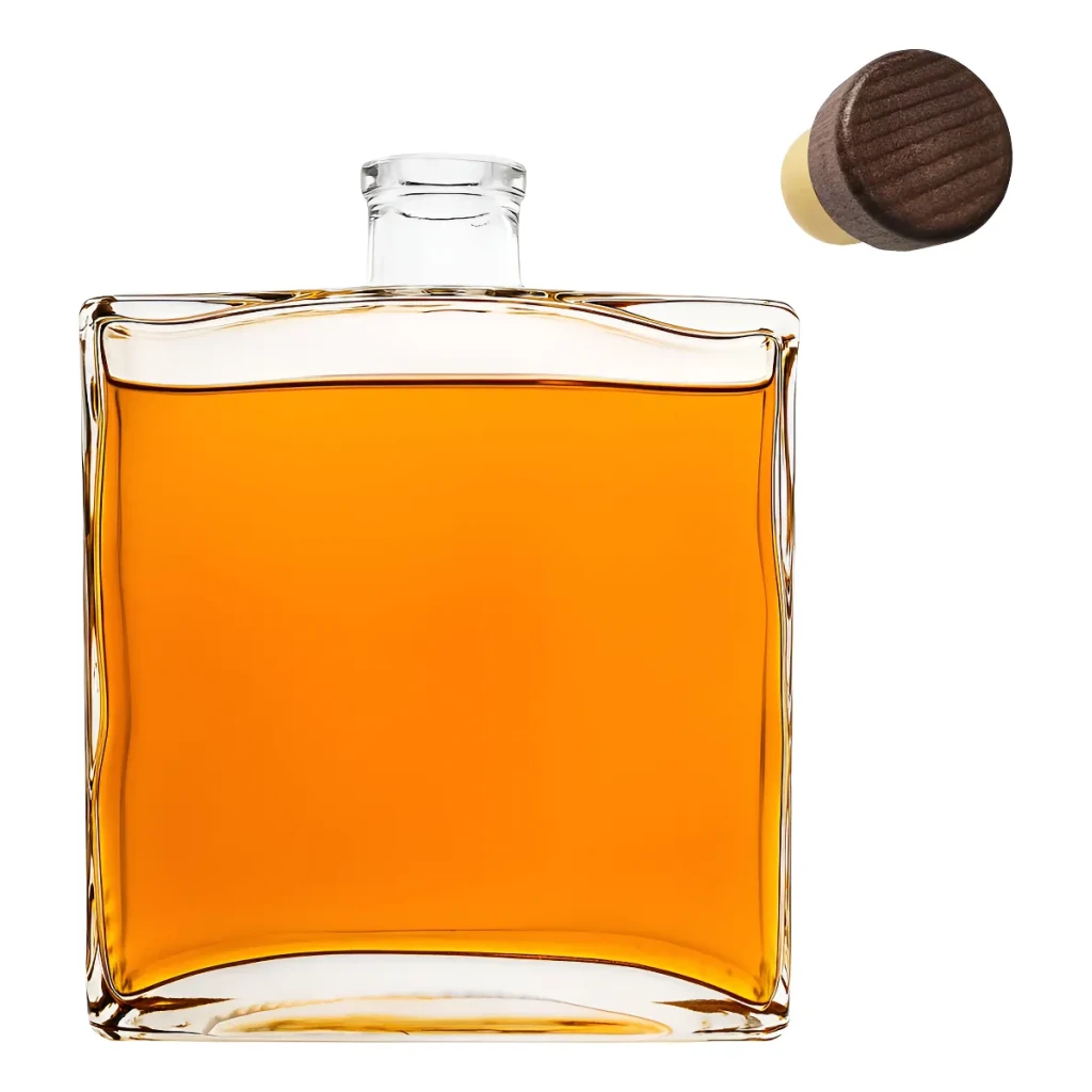Garrafa Vidro Quadrada 700ml Whisky Licor Bebida Agarve Garrafa Vidro Quadrada 700ml Whisky Licor Bebida Agarve