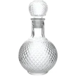 Garrafa Licoreira Vidro Redonda Tampa Bebida Whisky 1 Litro