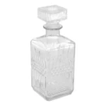 Garrafa De Whisky Licoreira Decorativa Em Vidro 1 Litro Cor Incolor