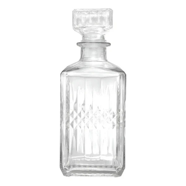 Garrafa De Whisky Licoreira Decorativa Em Vidro 1 Litro Cor Incolor
